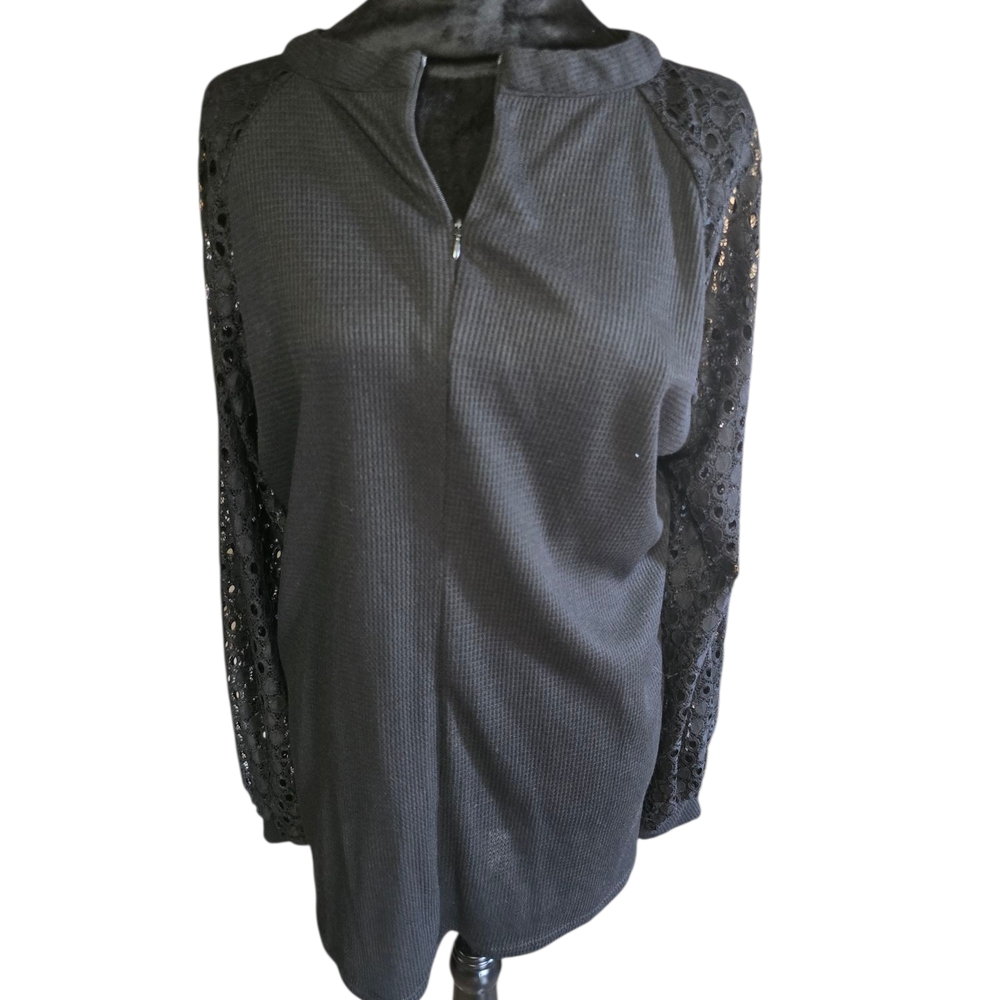 Black Relaxed Long Sleeve Shirt